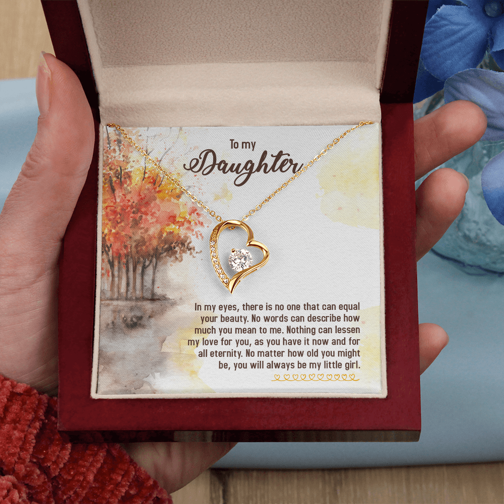 To my Daughter, Gift for Daughter Heart Pendant Sentimental Gift for Her Cherished Keepsake from Mum or Dad Daughter's Birthday Christmas Present for Her - Gift Junction