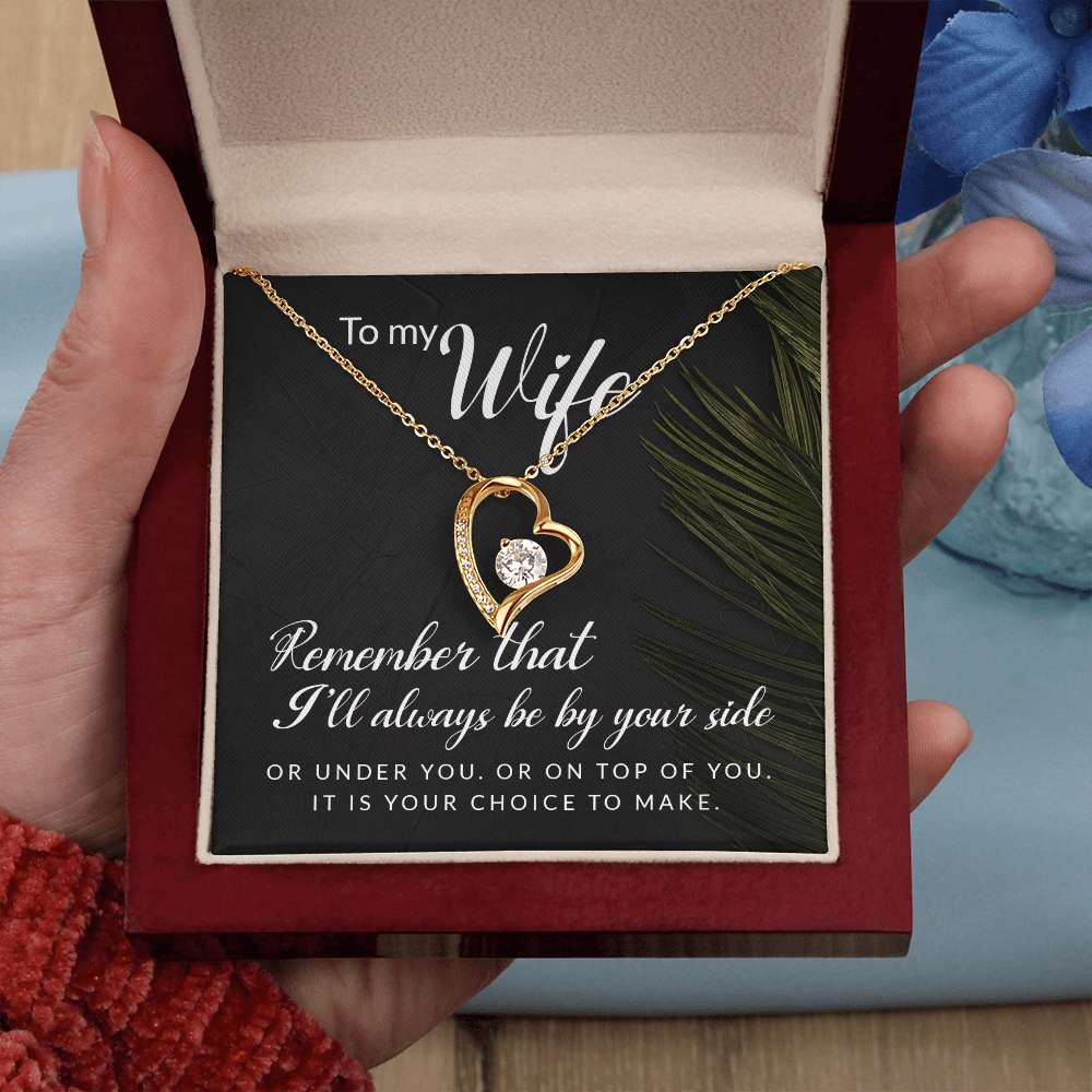 To My Girl Heart Shaped Necklace, I Love You Presents for Her, Valentines Day Birthday Present for Her GF Wife - Gift Junction