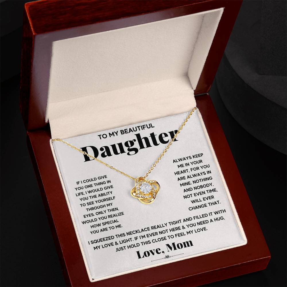 To My Beautiful Daughter, Just Hold This To Feel My Love - Gift Junction