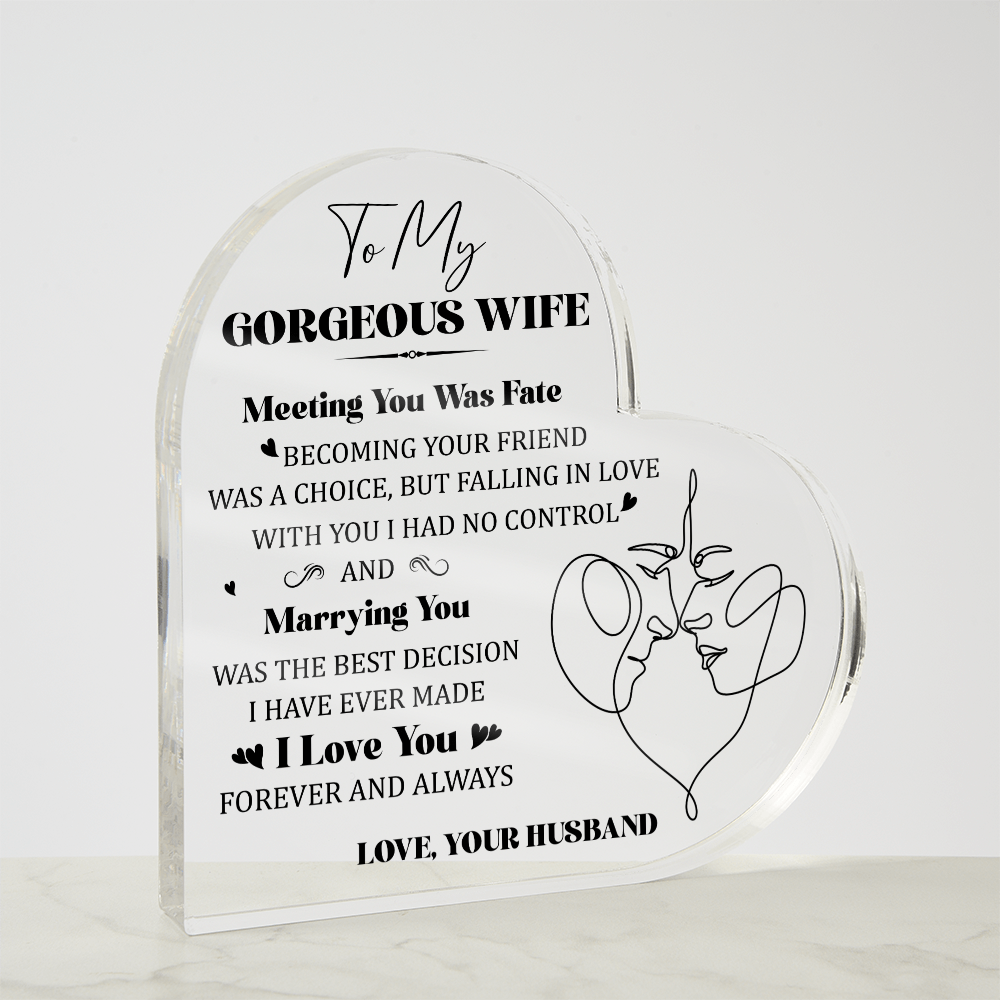 To my Gorgeous Wife, perfect Gift Idea - Gift Junction