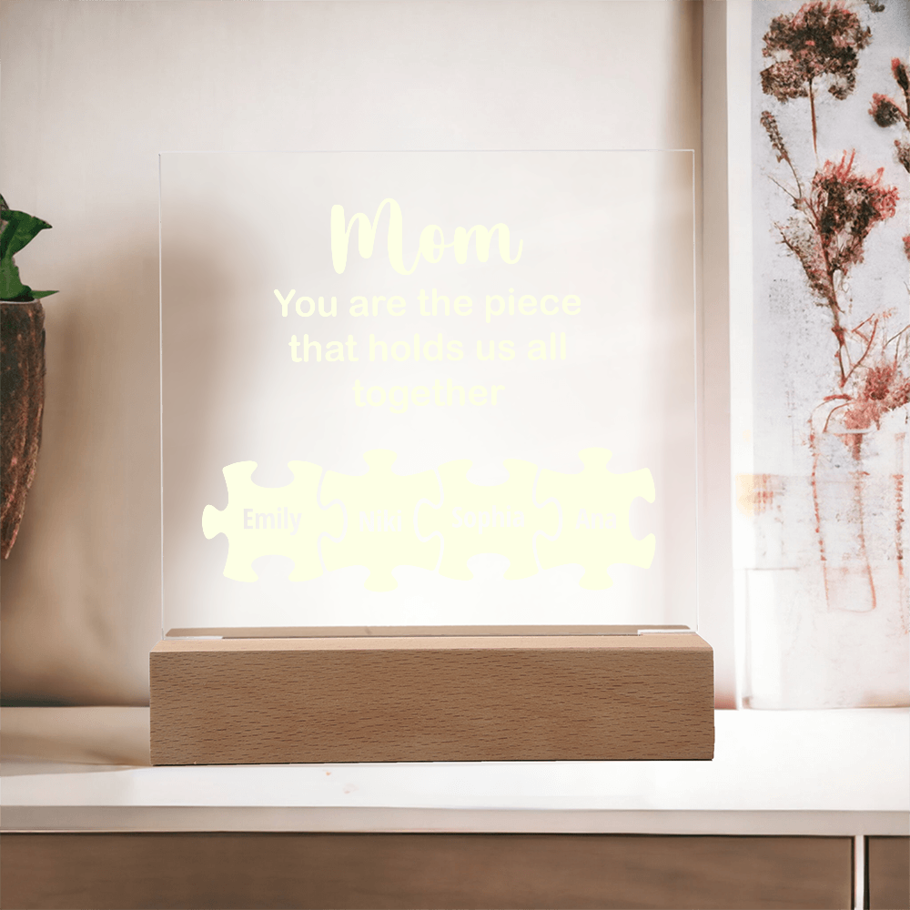 To my Mom, Customised Acrylic Plaque, Gift on Mother's Day, Valentine's Day