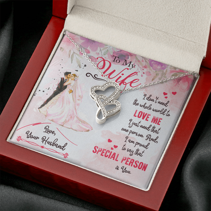 Stunning Heart Pendant to my Wife - Gift Junction 