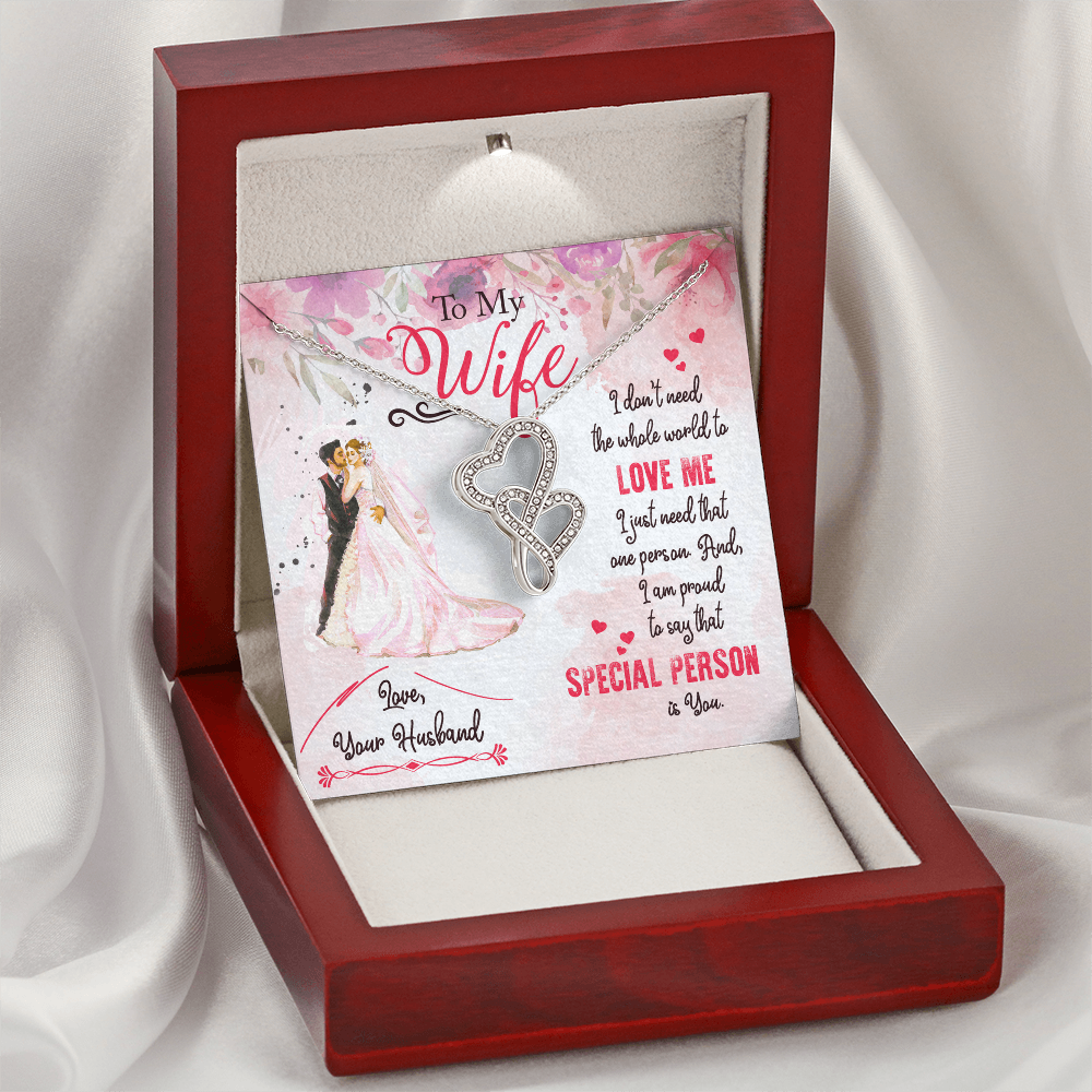 Stunning Heart Pendant to my Wife - Gift Junction 