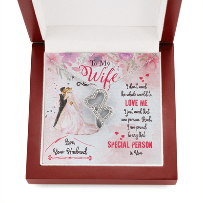 Stunning Heart Pendant to my Wife - Gift Junction 