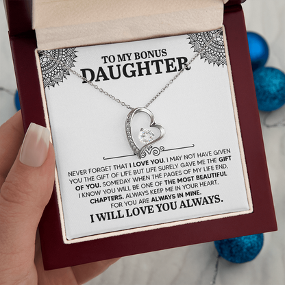 To my Daughter, Personalised Gift, Engraved Heart Necklace, Any Text, Necklace, Gift for Her, Birthday, Anniversary , Valentine's Day - Gift Junction 