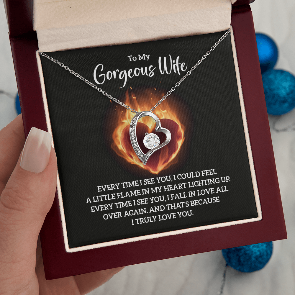 Valentine's Day Gift for Wife, Heart Necklace - Gift Junction 