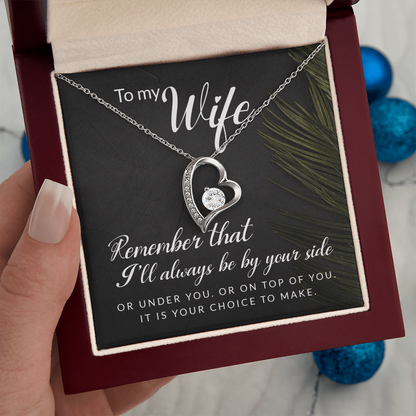 To My Girl Heart Shaped Necklace, I Love You Presents for Her, Valentines Day Birthday Present for Her GF Wife - Gift Junction 