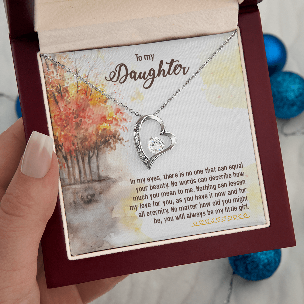 To my Daughter, Gift for Daughter Heart Pendant Sentimental Gift for Her Cherished Keepsake from Mum or Dad Daughter's Birthday Christmas Present for Her - Gift Junction 