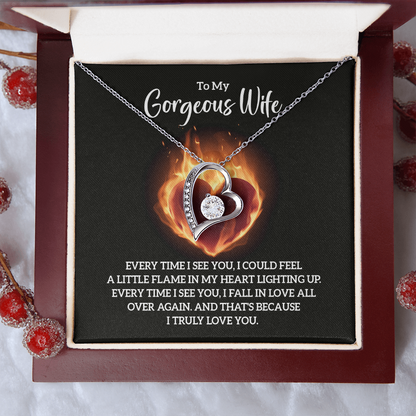Valentine's Day Gift for Wife, Heart Necklace - Gift Junction 