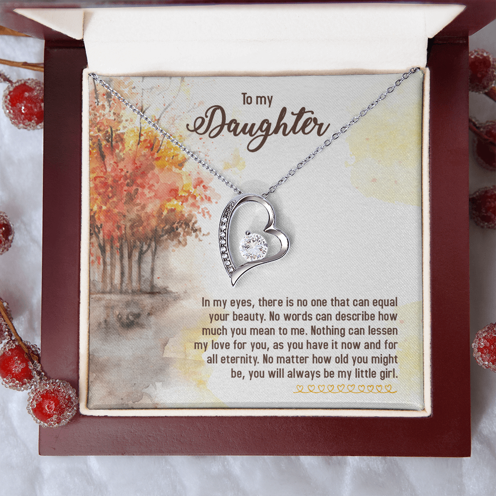 To my Daughter, Gift for Daughter Heart Pendant Sentimental Gift for Her Cherished Keepsake from Mum or Dad Daughter's Birthday Christmas Present for Her - Gift Junction 