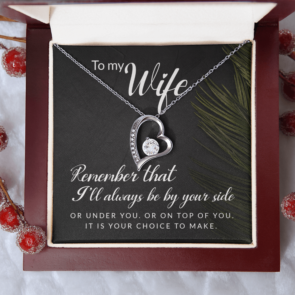 To My Girl Heart Shaped Necklace, I Love You Presents for Her, Valentines Day Birthday Present for Her GF Wife - Gift Junction 