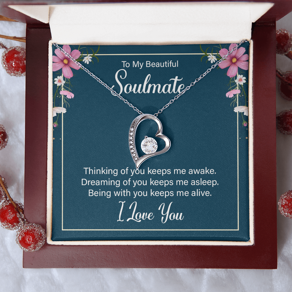 To My Wife / Soulmate, Heart Shaped Presents for Her, Valentines Day Birthday Present for Her GF Wife - Gift Junction 