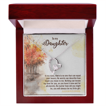 To my Daughter, Gift for Daughter Heart Pendant Sentimental Gift for Her Cherished Keepsake from Mum or Dad Daughter's Birthday Christmas Present for Her - Gift Junction 