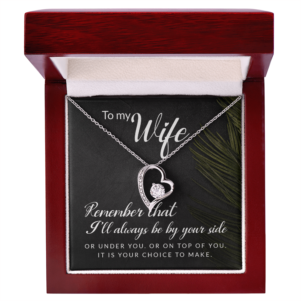To My Girl Heart Shaped Necklace, I Love You Presents for Her, Valentines Day Birthday Present for Her GF Wife - Gift Junction 