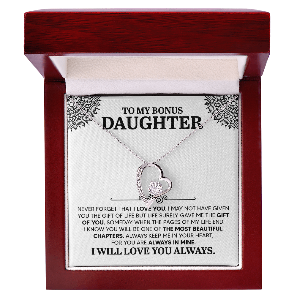 To my Daughter, Personalised Gift, Engraved Heart Necklace, Any Text, Necklace, Gift for Her, Birthday, Anniversary , Valentine's Day - Gift Junction 