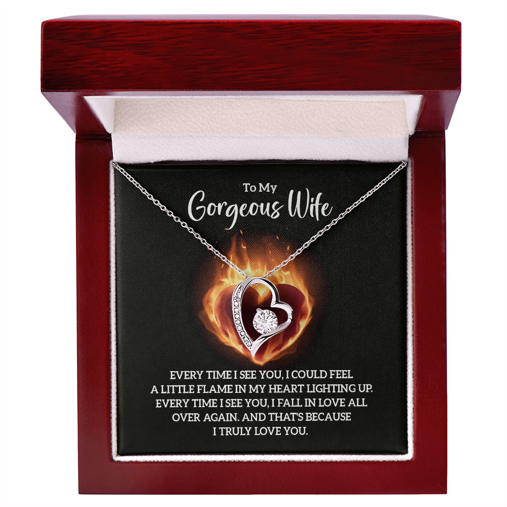 Valentine's Day Gift for Wife, Heart Necklace - Gift Junction 