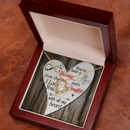 Forever Love Necklace, To my Beautiful Daughter - Gift Junction 