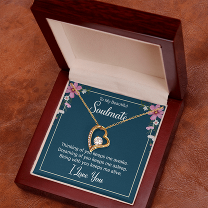 To My Wife / Soulmate, Heart Shaped Presents for Her, Valentines Day Birthday Present for Her GF Wife - Gift Junction 