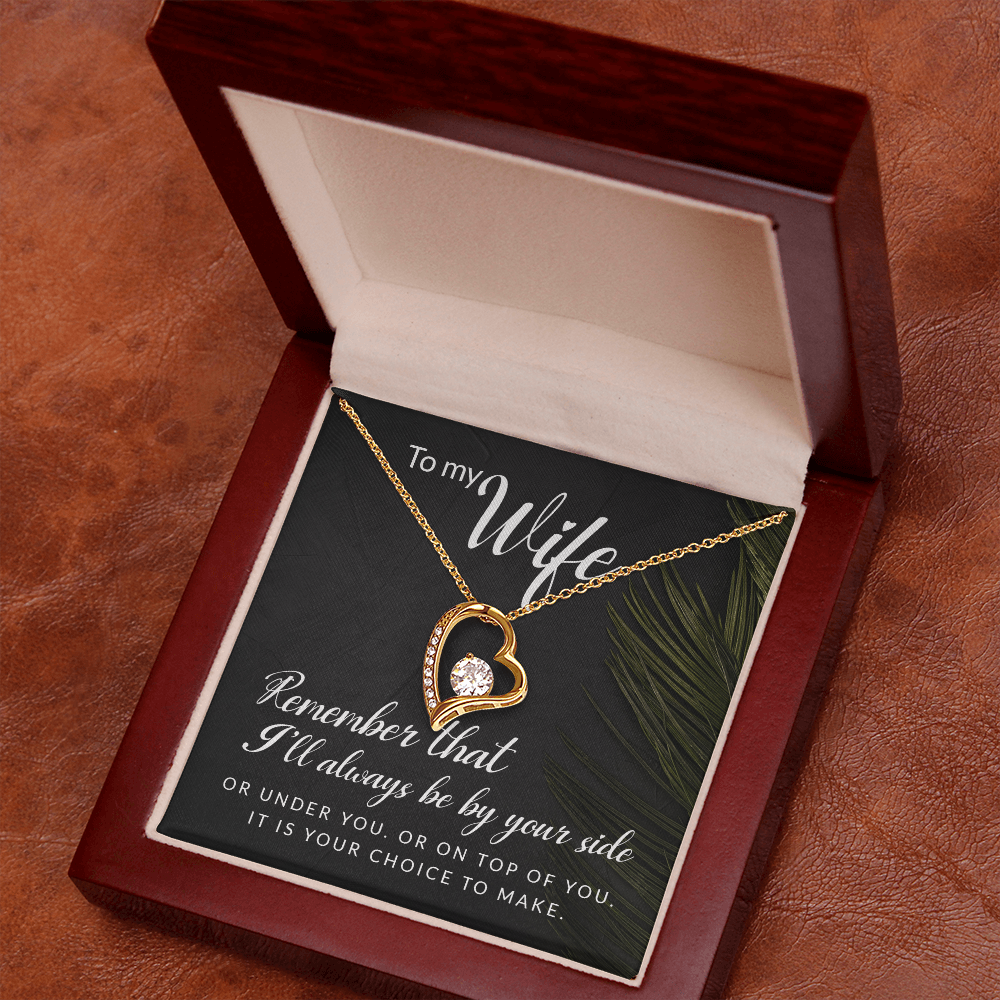 To My Girl Heart Shaped Necklace, I Love You Presents for Her, Valentines Day Birthday Present for Her GF Wife - Gift Junction 