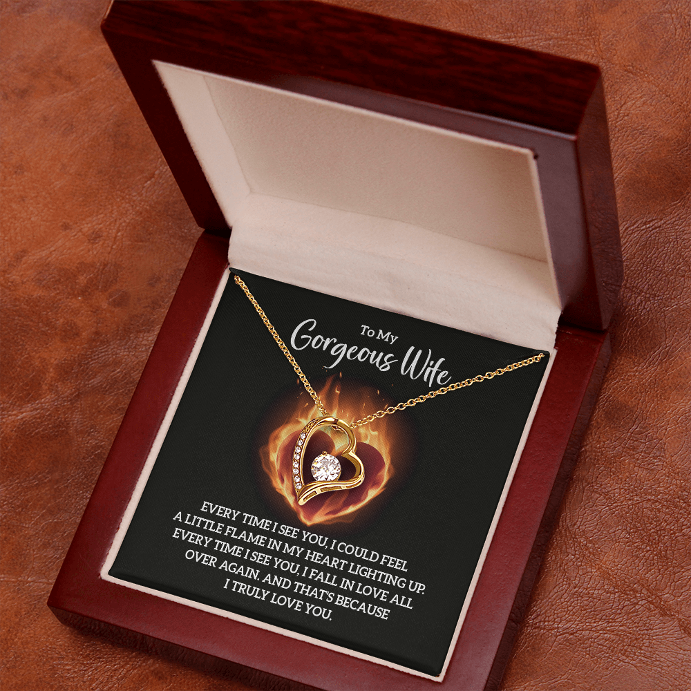 Valentine's Day Gift for Wife, Heart Necklace - Gift Junction 