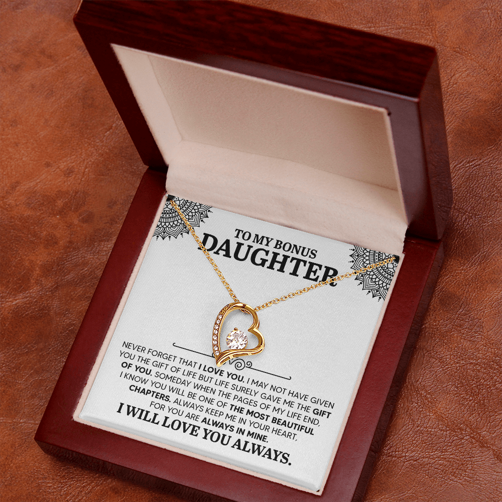 To my Daughter, Personalised Gift, Engraved Heart Necklace, Any Text, Necklace, Gift for Her, Birthday, Anniversary , Valentine's Day - Gift Junction 