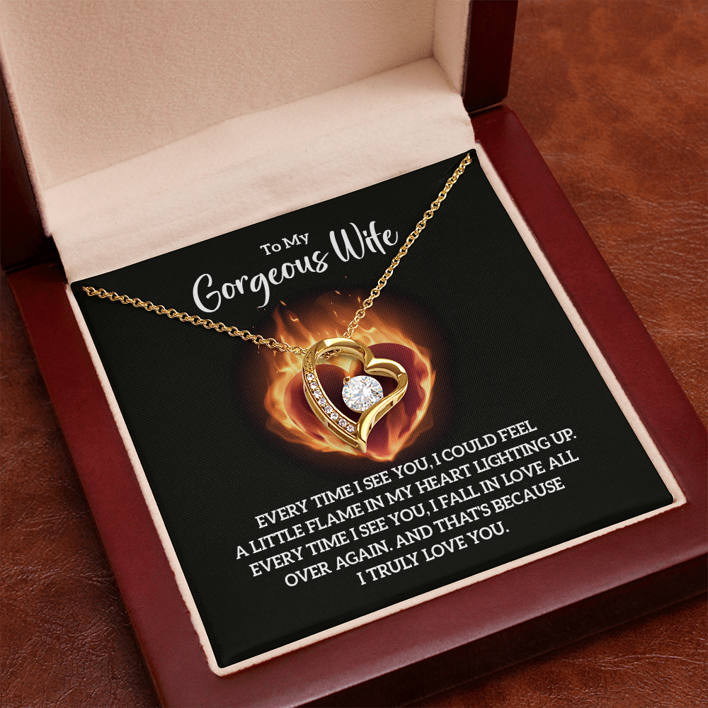 Valentine's Day Gift for Wife, Heart Necklace - Gift Junction 