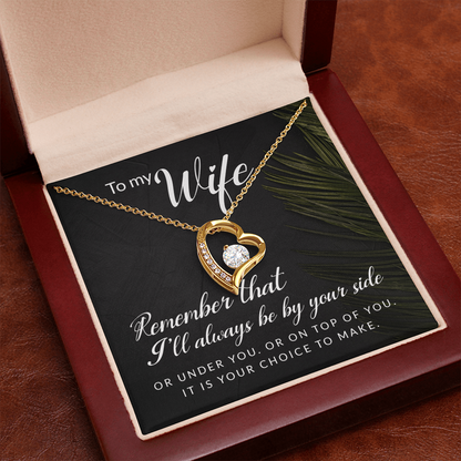 To My Girl Heart Shaped Necklace, I Love You Presents for Her, Valentines Day Birthday Present for Her GF Wife - Gift Junction 
