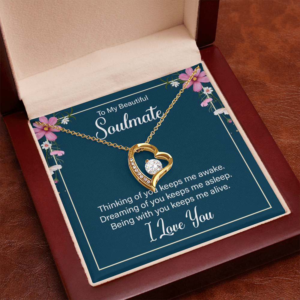 To My Wife / Soulmate, Heart Shaped Presents for Her, Valentines Day Birthday Present for Her GF Wife - Gift Junction 