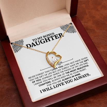 To my Daughter, Personalised Gift, Engraved Heart Necklace, Any Text, Necklace, Gift for Her, Birthday, Anniversary , Valentine's Day - Gift Junction 