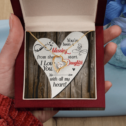 Forever Love Necklace, To my Beautiful Daughter - Gift Junction 