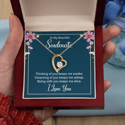 To My Wife / Soulmate, Heart Shaped Presents for Her, Valentines Day Birthday Present for Her GF Wife - Gift Junction 