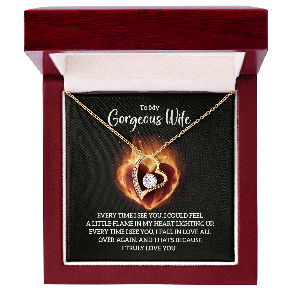 Valentine's Day Gift for Wife, Heart Necklace - Gift Junction 