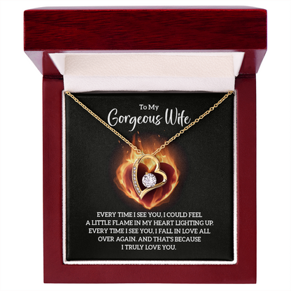 Valentine's Day Gift for Wife, Heart Necklace - Gift Junction 