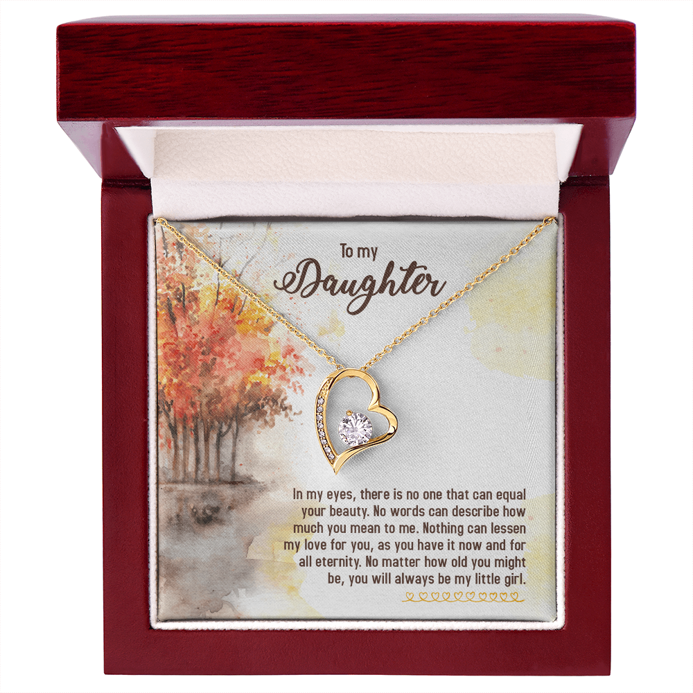 To my Daughter, Gift for Daughter Heart Pendant Sentimental Gift for Her Cherished Keepsake from Mum or Dad Daughter's Birthday Christmas Present for Her - Gift Junction 