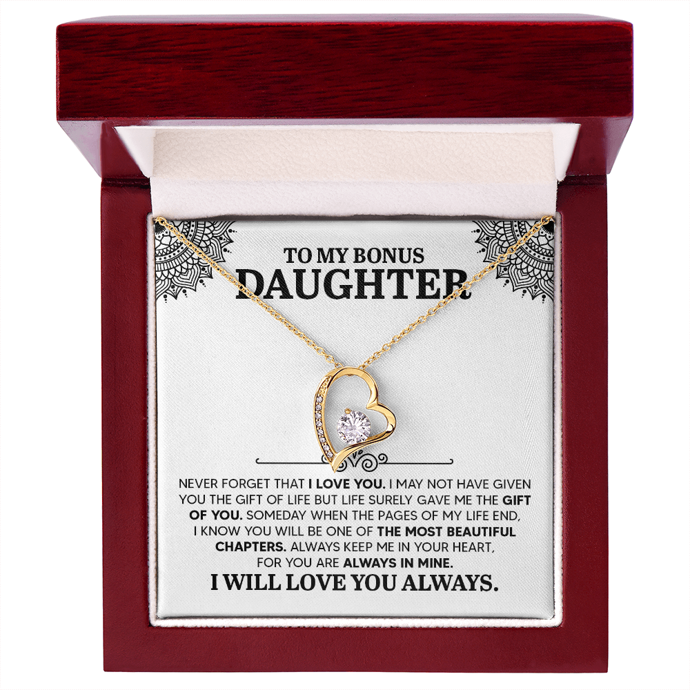 To my Daughter, Personalised Gift, Engraved Heart Necklace, Any Text, Necklace, Gift for Her, Birthday, Anniversary , Valentine's Day - Gift Junction 