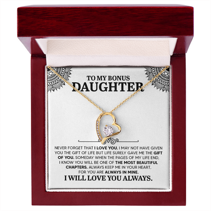 To my Daughter, Personalised Gift, Engraved Heart Necklace, Any Text, Necklace, Gift for Her, Birthday, Anniversary , Valentine's Day - Gift Junction 