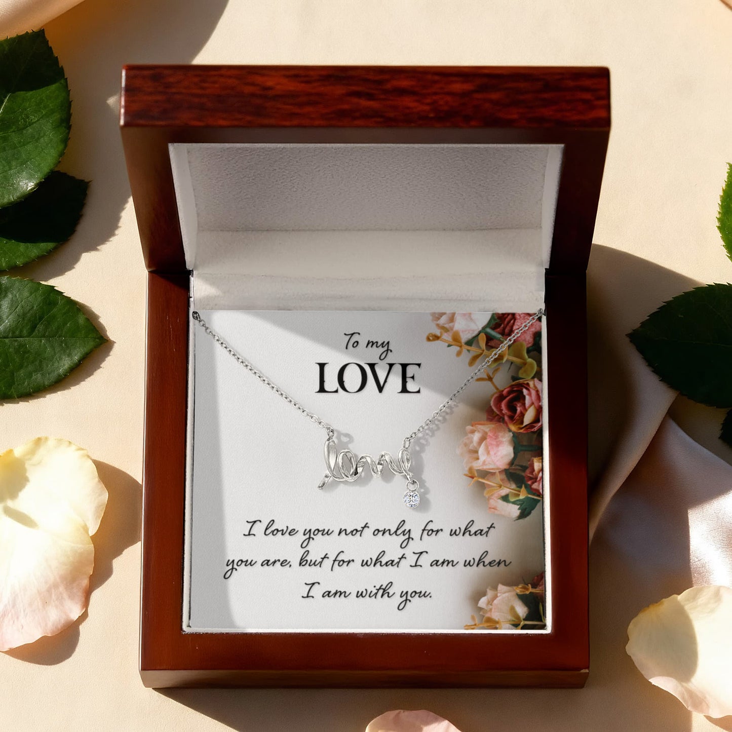Romantic “To My Love” Necklace – Meaningful Valentine's Day Gift for Her - Gift Junction 