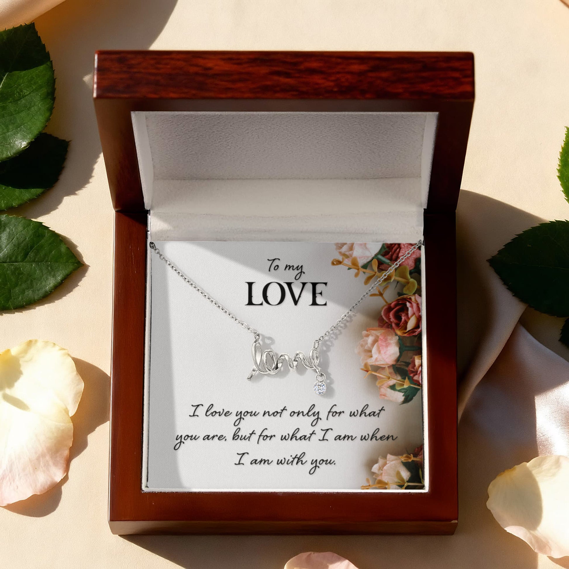 Romantic “To My Love” Necklace – Meaningful Valentine's Day Gift for Her - Gift Junction 