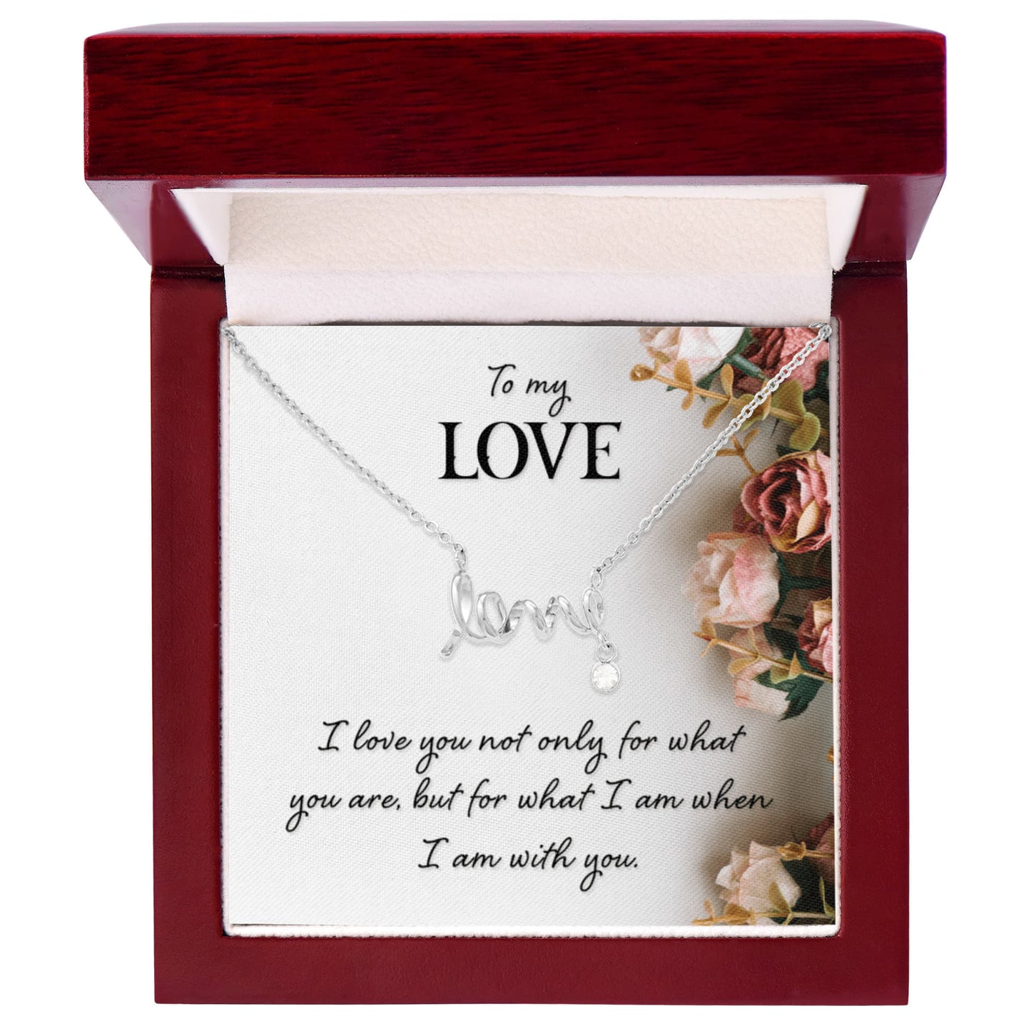 Romantic “To My Love” Necklace – Meaningful Valentine's Day Gift for Her - Gift Junction 