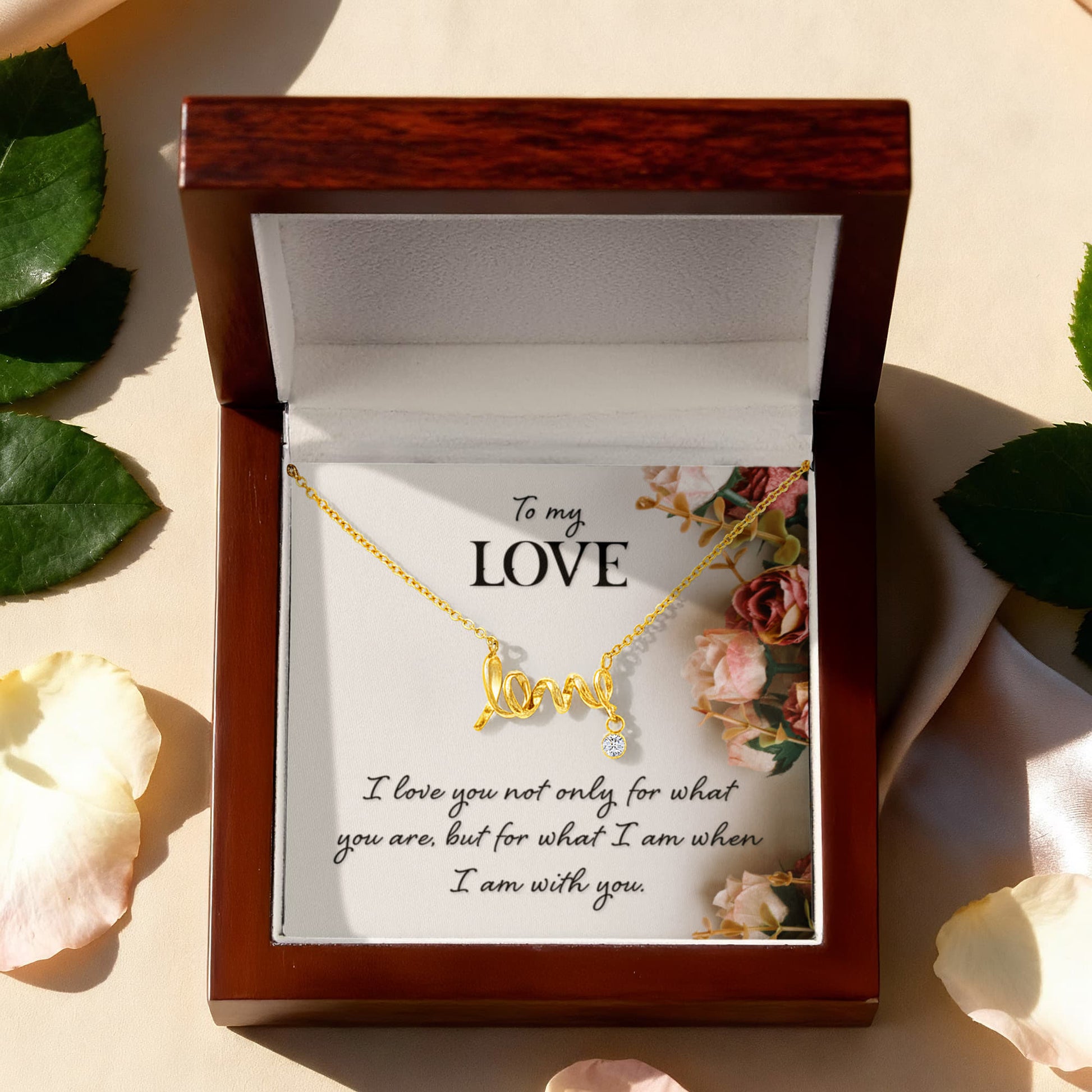 Romantic “To My Love” Necklace – Meaningful Valentine's Day Gift for Her - Gift Junction 