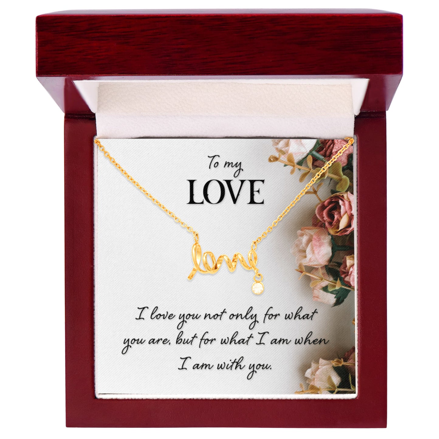 Romantic “To My Love” Necklace – Meaningful Valentine's Day Gift for Her - Gift Junction 