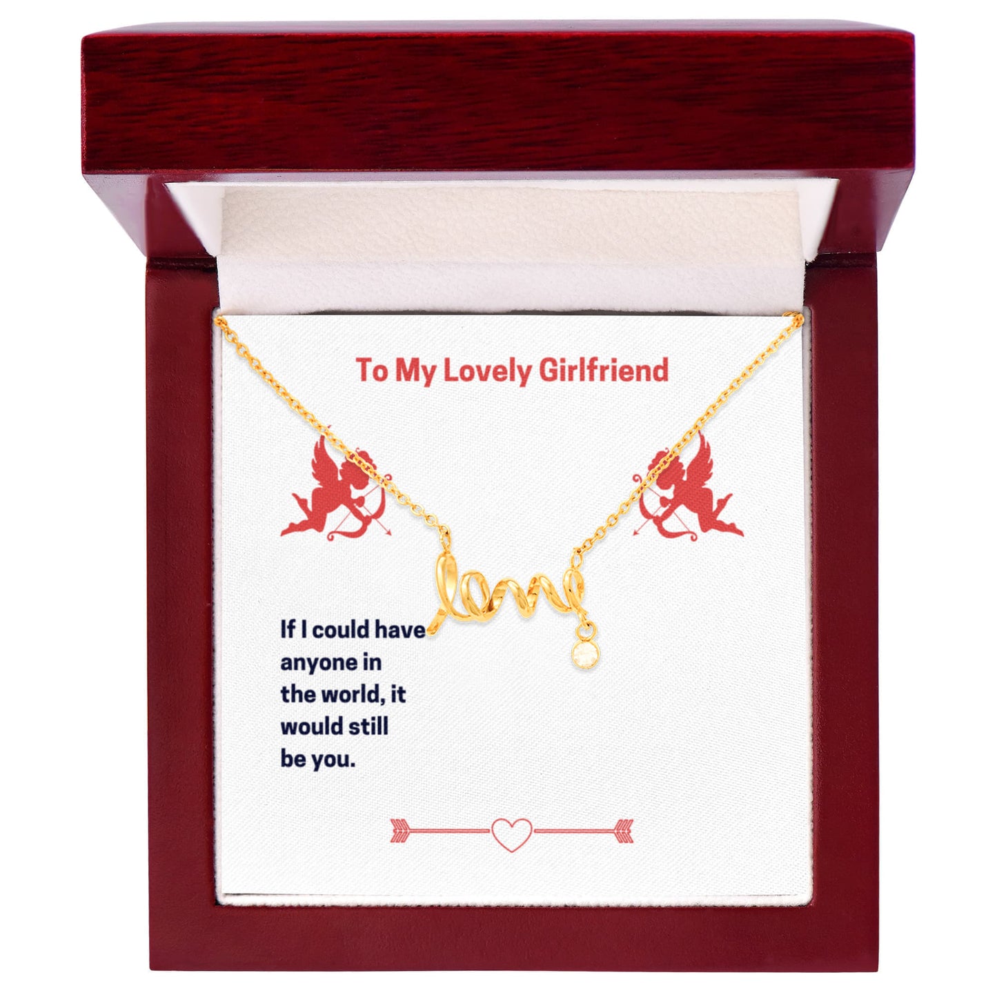 Specialised Necklace gift To my Lovely Girlfriend - Gift Junction 