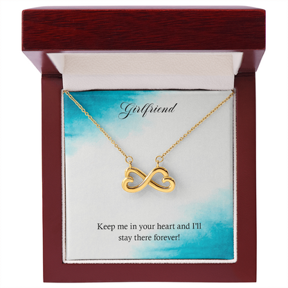 To my Girlfriend, Valentines Day Gifts - I Love You Gifts for Him, Her -Heart Pendant Printed Message - Birthday, Wedding for Boyfriend, Girlfriend - I Love You Presents for Husband, Wife - Gift Junction 
