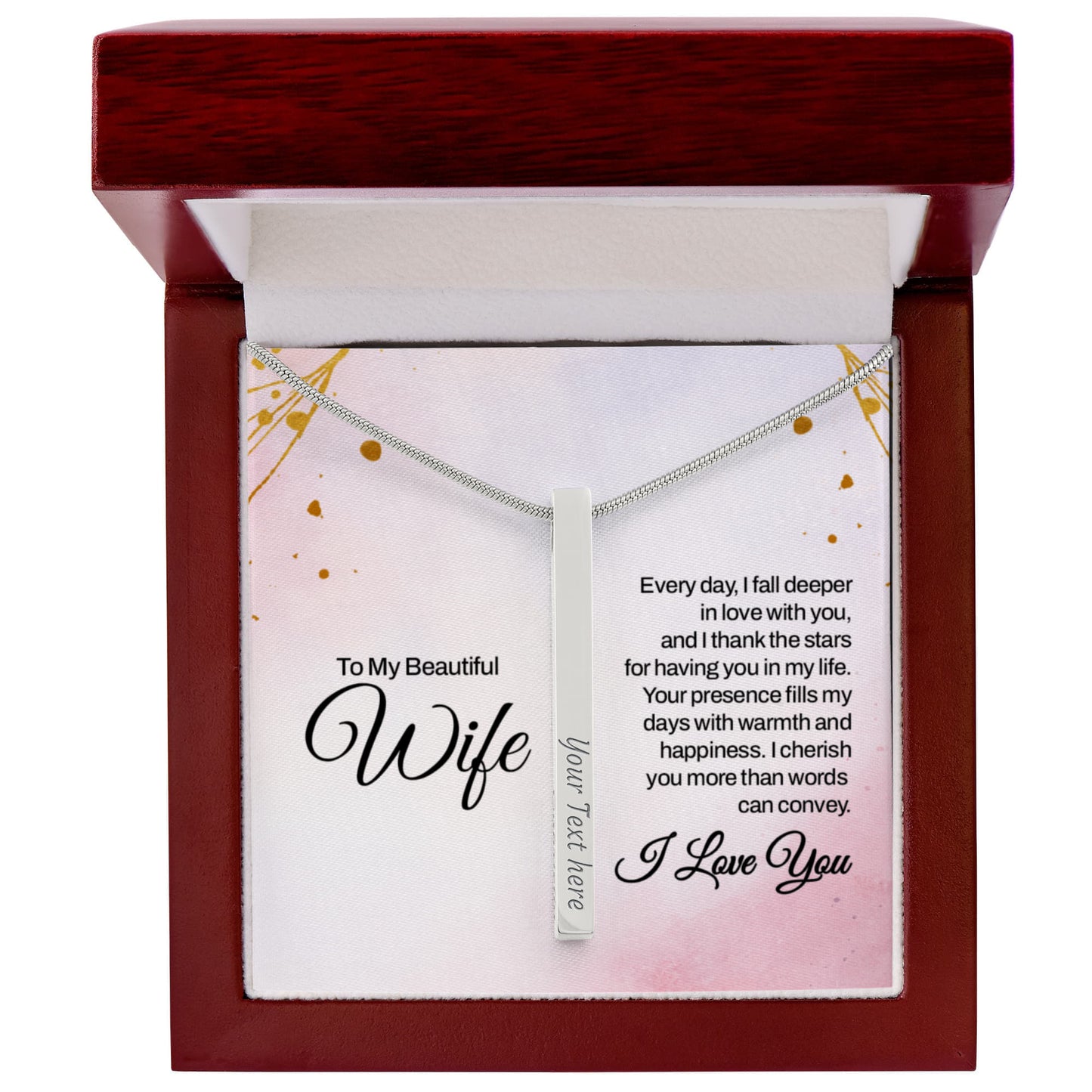 To my Wife, Romantic Keepsake for Valentine - Gift Junction 
