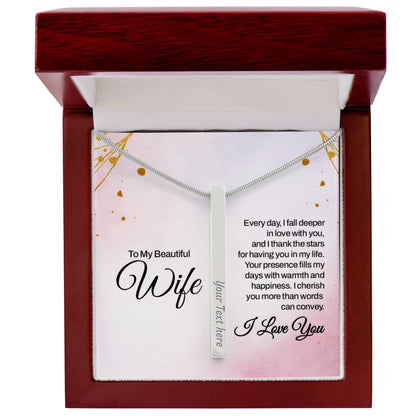 To my Wife, Romantic Keepsake for Valentine - Gift Junction 