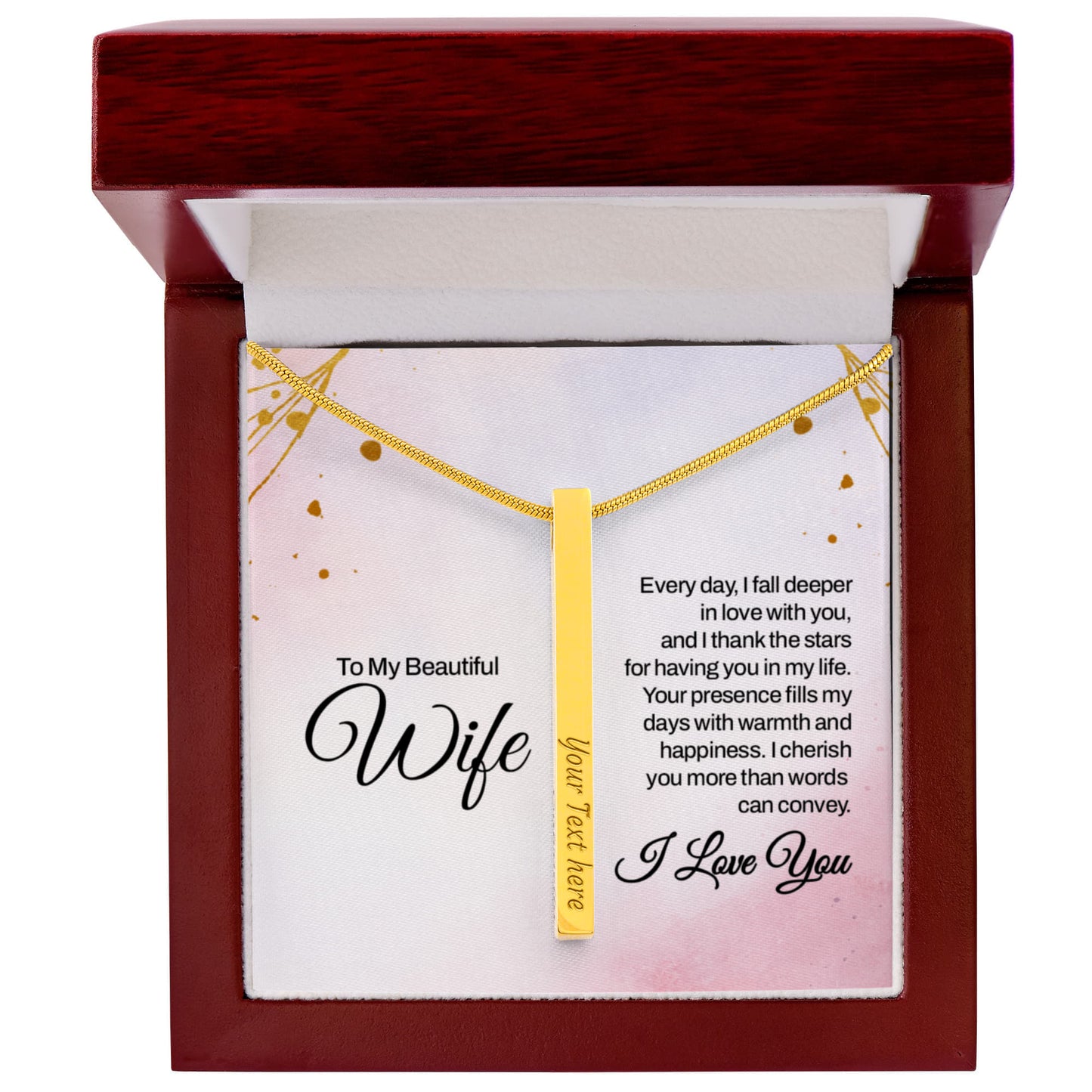 To my Wife, Romantic Keepsake for Valentine - Gift Junction 