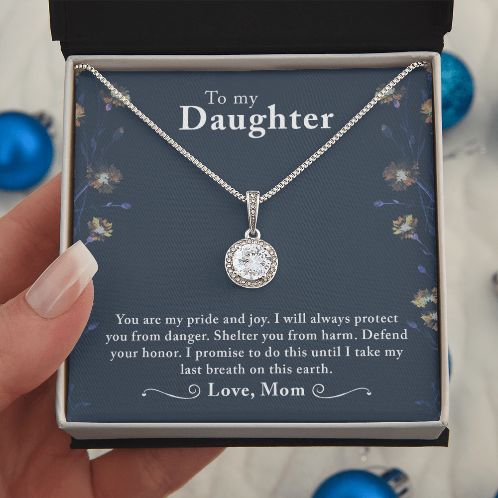 Custoised gift To my Daughter, Necklace with Messagr Card - Gift Junction 