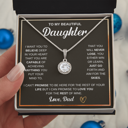 To my Daughter a stunning Eternal Hope Necklace - Gift Junction 