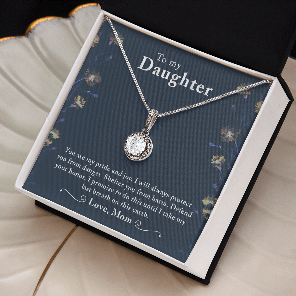 Custoised gift To my Daughter, Necklace with Messagr Card - Gift Junction 