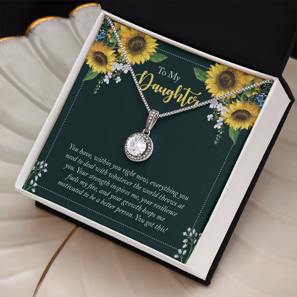 Heart Pendant gift on birthday To my Daughter - Gift Junction 